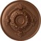 Ekena Millwork Monique Ceiling Medallion (Fits Canopies up to 3 3/4"), Hnd-Painted Polished Copper, 13 3/4"OD x 1"P CM13MOPOS - alternate 1